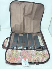 MaxSold Auction: Wüsthof 5-Piece Stainless Steel Knife Set with Carry Roll - Stratford (Ontario, Canada) PARTNER MANAGED Estate Sale Online Auction - Cawston Street (CONDO)
