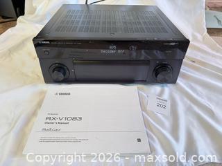 MaxSold Auction: Yamaha RX-V1083 AV Receiver, Black - Stratford (Ontario, Canada) PARTNER MANAGED Estate Sale Online Auction - Cawston Street (CONDO)