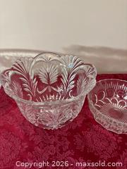 MaxSold Auction: Mixed Cut Crystal Bowls and Serving Pieces, Clear — Seven Pieces - Saanich (British Columbia, Canada) PARTNER MANAGED Estate Sale Online Auction - Heatherdale Lane