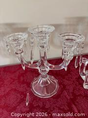 MaxSold Auction: Pair of Clear Cut Lead Crystal Candelabras - Saanich (British Columbia, Canada) PARTNER MANAGED Estate Sale Online Auction - Heatherdale Lane