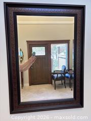 MaxSold Auction: Rectangular Dark Brown Wood Wall Mirror - Saanich (British Columbia, Canada) PARTNER MANAGED Estate Sale Online Auction - Heatherdale Lane
