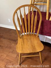 MaxSold Auction: Set of 3 Round Wood Stools and 2 Upholstered Side Chairs - Saanich (British Columbia, Canada) PARTNER MANAGED Estate Sale Online Auction - Heatherdale Lane