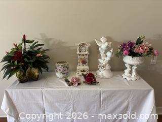 MaxSold Auction: Vintage Hand-Painted Floral Vase & Porcelain Figurines Lot - Saanich (British Columbia, Canada) PARTNER MANAGED Estate Sale Online Auction - Heatherdale Lane