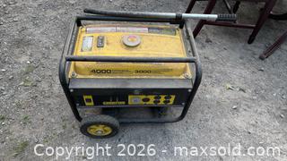 MaxSold Auction: Champion Portable Generator Model 46551 — 3000W Running, 4000W Start - Beckwith (Ontario, Canada) SELLER MANAGED Downsizing Online Auction -  6th Line Beckwith