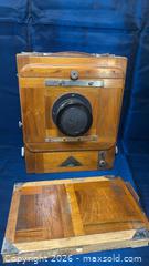 MaxSold Auction: Large Format Wood Field Camera, 13 x 18 cm (5x7") - Beckwith (Ontario, Canada) SELLER MANAGED Downsizing Online Auction -  6th Line Beckwith