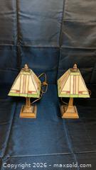 MaxSold Auction: Pair of Tiffany-Style Stained Glass Table Lamps, Under 14in - Beckwith (Ontario, Canada) SELLER MANAGED Downsizing Online Auction -  6th Line Beckwith