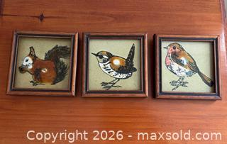 MaxSold Auction: Set of 3 H & R Johnson Framed Decorative Glass Tiles - Beckwith (Ontario, Canada) SELLER MANAGED Downsizing Online Auction -  6th Line Beckwith