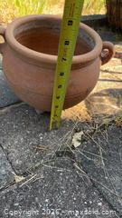 MaxSold Auction: Terracotta Clay Planter with Handles and Tripod Feet - Beckwith (Ontario, Canada) SELLER MANAGED Downsizing Online Auction -  6th Line Beckwith