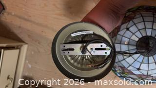 MaxSold Auction: Tiffany-Style Stained Glass Pendant Light, 14 in - Beckwith (Ontario, Canada) SELLER MANAGED Downsizing Online Auction -  6th Line Beckwith