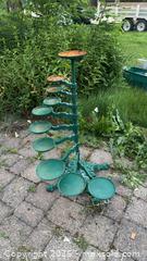 MaxSold Auction: Victorian Ornate Cast Iron Plant Stand, Green/Rust - Beckwith (Ontario, Canada) SELLER MANAGED Downsizing Online Auction -  6th Line Beckwith