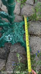 MaxSold Auction: Victorian Ornate Cast Iron Plant Stand, Green/Rust - Beckwith (Ontario, Canada) SELLER MANAGED Downsizing Online Auction -  6th Line Beckwith