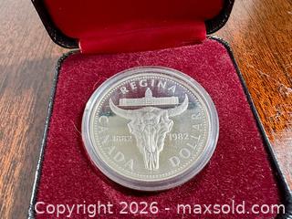MaxSold Auction: 1982 Canadian Silver Proof Dollar  - Fort Erie (Ontario, Canada) SELLER MANAGED Estate Sale Online Auction - Caribou Trail Ridgway