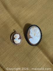 MaxSold Auction: Antique Gold + Silver Cameo Pendants - Fort Erie (Ontario, Canada) SELLER MANAGED Estate Sale Online Auction - Caribou Trail Ridgway