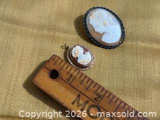 MaxSold Auction: Antique Gold + Silver Cameo Pendants - Fort Erie (Ontario, Canada) SELLER MANAGED Estate Sale Online Auction - Caribou Trail Ridgway