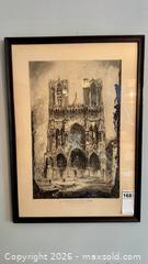 MaxSold Auction: Antique Rheims Cathedral France Engraving - Fort Erie (Ontario, Canada) SELLER MANAGED Estate Sale Online Auction - Caribou Trail Ridgway