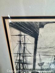 MaxSold Auction: Framed Etching by James McNeill Whistler Rotherhithe 1860 - Fort Erie (Ontario, Canada) SELLER MANAGED Estate Sale Online Auction - Caribou Trail Ridgway
