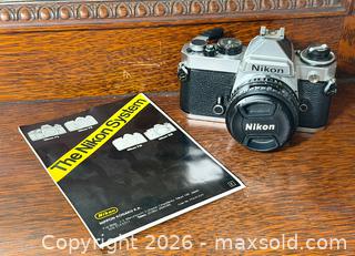 MaxSold Auction: Nikon FE 35mm SLR film Camera - Fort Erie (Ontario, Canada) SELLER MANAGED Estate Sale Online Auction - Caribou Trail Ridgway