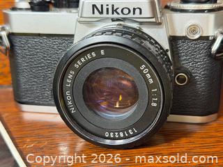 MaxSold Auction: Nikon FE 35mm SLR film Camera - Fort Erie (Ontario, Canada) SELLER MANAGED Estate Sale Online Auction - Caribou Trail Ridgway