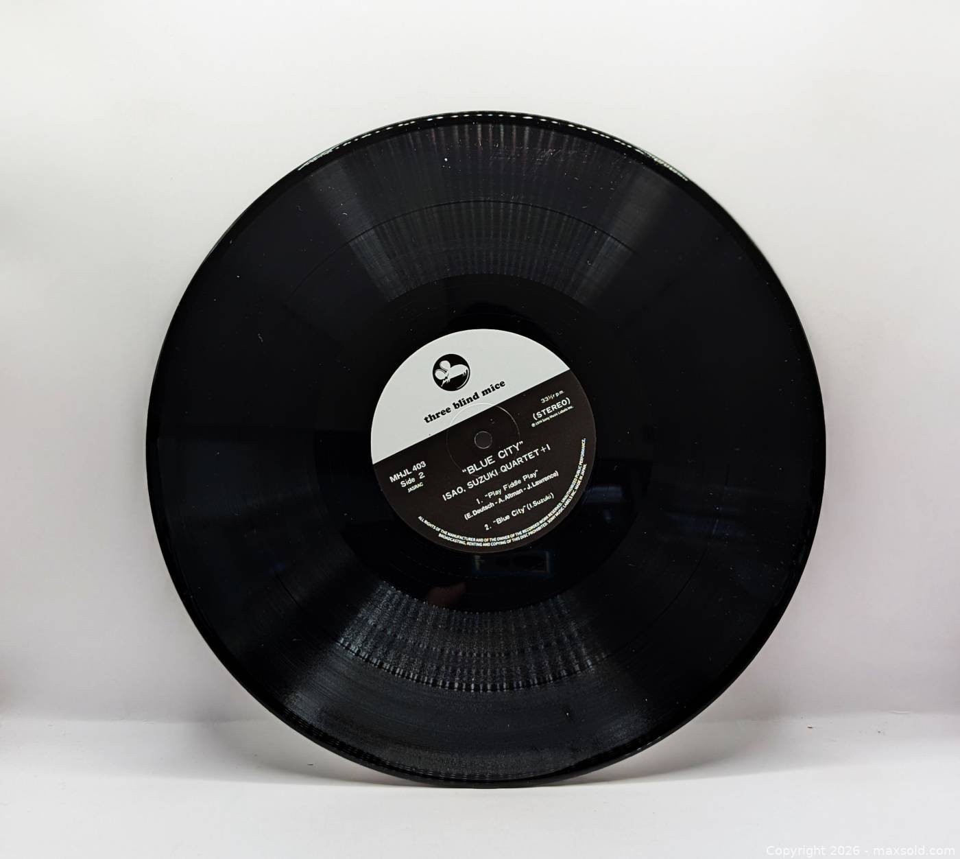Suzuki Isao Quartet +1 Blue City LP | Maxsold