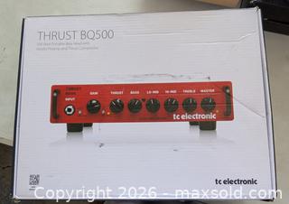 MaxSold Auction: TC Electronic Thrust BQ500 Bass Amplifier Head 500W - Bradford West Gwillimbury (Ontario, Canada) PARTNER MANAGED Downsizing Online Auction - Downy Emerald Drive