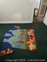MaxSold Auction: Custom rug - Jacksonville (Florida, USA) SELLER MANAGED Downsizing Online Auction - Spanish Marsh Court