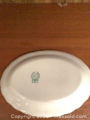 MaxSold Auction: Porcelain Floral Serving Platter with Gold Trim, about 10 in - Jacksonville (Florida, USA) SELLER MANAGED Downsizing Online Auction - Spanish Marsh Court
