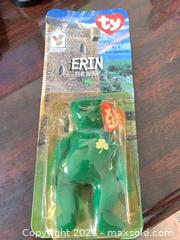 MaxSold Auction: Ty Erin the Bear Beanie Baby (Green) - Jacksonville (Florida, USA) SELLER MANAGED Downsizing Online Auction - Spanish Marsh Court