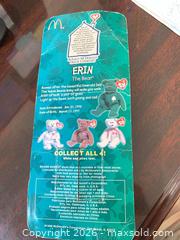MaxSold Auction: Ty Erin the Bear Beanie Baby (Green) - Jacksonville (Florida, USA) SELLER MANAGED Downsizing Online Auction - Spanish Marsh Court