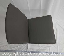 MaxSold Auction: Bonaldo Gray Genuine Leather Dining Chairs, Set of 4 - Toronto (Ontario, Canada) PARTNER MANAGED Downsizing Online Auction - Dupont Street (STORAGE)
