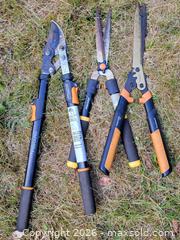 MaxSold Auction: Fiskars 3-Piece Garden Tool Set - PowerGear2 & HS551 - Saanich (British Columbia, Canada) SELLER MANAGED Downsizing Online Auction - Carey Road