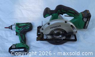 MaxSold Auction: Hitachi (Metabo HPT) 18V Cordless Circular Saw & Impact Driver Kit - Saanich (British Columbia, Canada) SELLER MANAGED Downsizing Online Auction - Carey Rd.