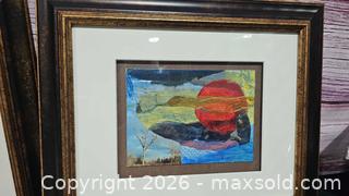 MaxSold Auction: Stephen Miller (signed) Mixed Media Collage, Set of Three, Framed - Hatboro (Pennsylvania, USA) PARTNER MANAGED Estate Sale Online Auction - Jacksonville Road