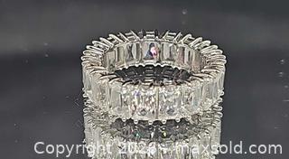 MaxSold Auction: Swarovski Matrix Vittore Silver Crystal Eternity Band, Prong Set Ring - Hatboro (Pennsylvania, USA) PARTNER MANAGED Estate Sale Online Auction - Jacksonville Road