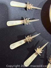 MaxSold Auction: Victorian Mother-of-Pearl & Sterling Caviar Dish & Silver Plated Serving Set (6–12 pcs) - Hatboro (Pennsylvania, USA) PARTNER MANAGED Estate Sale Online Auction - Jacksonville Road