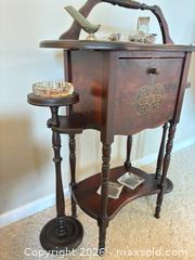 MaxSold Auction: Antique Smoking Stand with Humidor B - North Whitehall Township (Pennsylvania, USA) PARTNER MANAGED Downsizing Online Auction - Vista Drive