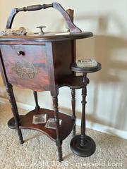 MaxSold Auction: Antique Smoking Stand with Humidor B - North Whitehall Township (Pennsylvania, USA) PARTNER MANAGED Downsizing Online Auction - Vista Drive