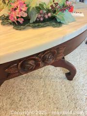 MaxSold Auction: Vintage Marble Top Table C - North Whitehall Township (Pennsylvania, USA) PARTNER MANAGED Downsizing Online Auction - Vista Drive