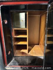 MaxSold Auction: Diebold / J.A. Ekelund Steel Safe, Black with Gold Trim - Warwick (Rhode Island, USA) SELLER MANAGED Reseller Online Auction - Warwick Avenue
