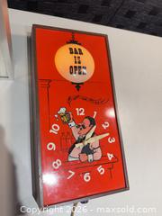 MaxSold Auction: Vintage Spartus Bar is Open sign and  Jameson Lighted Bar Clock Sign - Warwick (Rhode Island, USA) SELLER MANAGED Reseller Online Auction - Warwick Avenue