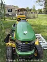 MaxSold Auction: John Deere X320 Riding Lawn Mower 48-inch Deck - Branchburg (New Jersey, USA) PARTNER MANAGED Downsizing Online Auction - Rolling Hills Lane