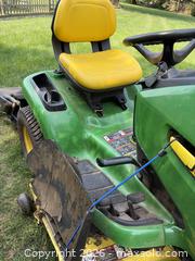 MaxSold Auction: John Deere X320 Riding Lawn Mower 48-inch Deck - Branchburg (New Jersey, USA) PARTNER MANAGED Downsizing Online Auction - Rolling Hills Lane