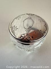MaxSold Auction: Birks Sterling Silver and Cut Glass Powder Dresser Jar - Leeds And The Thousand Islands (Ontario, Canada) SELLER MANAGED Downsizing Online Auction - Thousand Islands Parkway