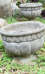 MaxSold Auction: Pair of Gray Concrete Classical Urn Garden Planters - Leeds And The Thousand Islands (Ontario, Canada) SELLER MANAGED Downsizing Online Auction - Thousand Islands Parkway