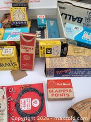 MaxSold Auction: Vintage Advertising Boxes, Hardware Tacks, Brads, and Collectibles Lot - Irondequoit (New York, USA) SELLER MANAGED Downsizing Online Auction - Minocqua Drive