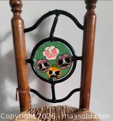 MaxSold Auction: Vintage Miniature Wooden Rocking Chair and Vintage Folk Art doll chair. 1 project, 1 new - Irondequoit (New York, USA) SELLER MANAGED Downsizing Online Auction - Minocqua Drive