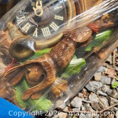MaxSold Auction: Black Forest Carved Leaf & Bird Wooden Cuckoo Clock - Stevensville (Maryland, USA) PARTNER MANAGED Downsizing Online Auction - Old Love Point Road