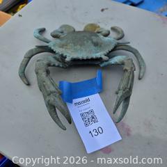 MaxSold Auction: Crab Shaped Brass Hinged Decorative Figurine/Ashtray with Patina - Stevensville (Maryland, USA) PARTNER MANAGED Downsizing Online Auction - Old Love Point Road