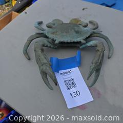 MaxSold Auction: Crab Shaped Brass Hinged Decorative Figurine/Ashtray with Patina - Stevensville (Maryland, USA) PARTNER MANAGED Downsizing Online Auction - Old Love Point Road
