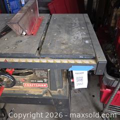 MaxSold Auction: Craftsman 10 in. Table Saw, 3.0 HP (corded) - Stevensville (Maryland, USA) PARTNER MANAGED Downsizing Online Auction - Old Love Point Road
