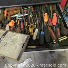 MaxSold Auction: Craftsman Rolling Tool Chest with Assorted Hand Tools - Stevensville (Maryland, USA) PARTNER MANAGED Downsizing Online Auction - Old Love Point Road